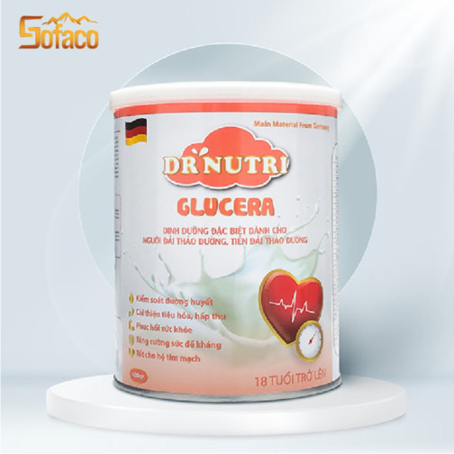 Sữa bột cho người tiểu đường Dr Nutri Glucera 400gr