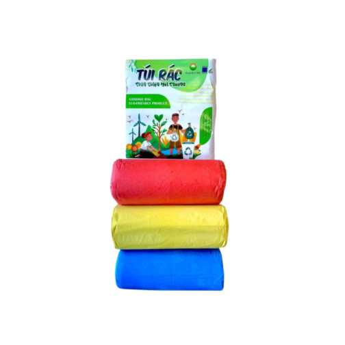 Túi rác sinh hoạt thân thiện môi trường  (size 55*65, 1  kg  3 cuộn / 1 gói )